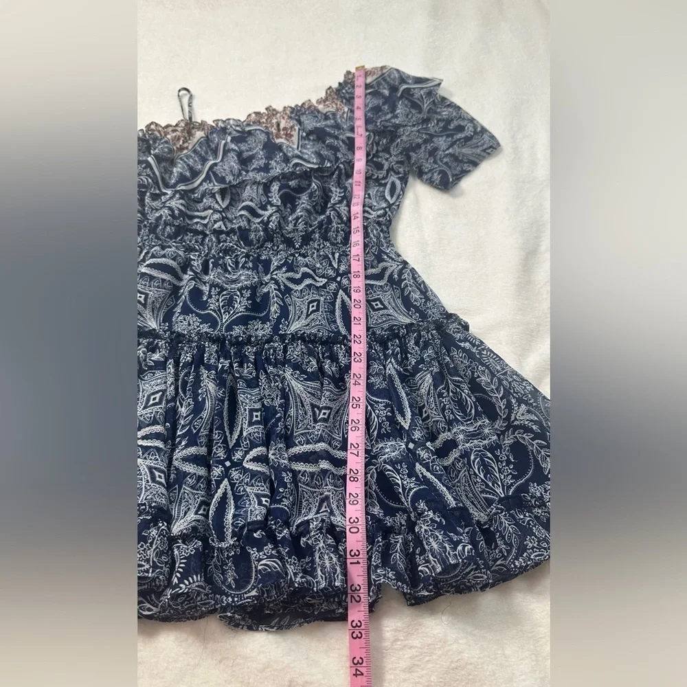 Misa Los Angeles KLEID EZRI One-Shoulder Floral Tiered Dress 100% Viscose - Picture 9 of 15